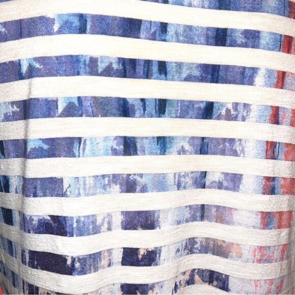 One world cute patriotic red white and blue top! - Picture 5 of 12